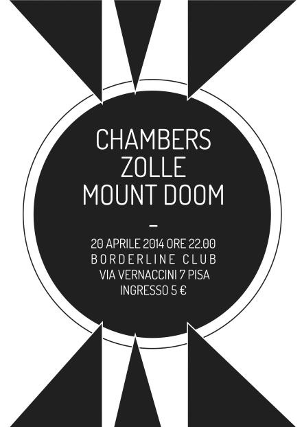 Be There or Be SQUARE Nights || 20.04.14 || CHAMBERS + ZOLLE + MOUNT DOOM @ Borderline, PISA